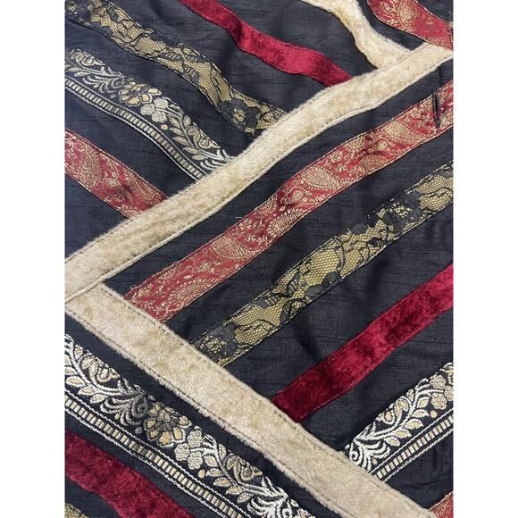 Choices Womens Size Large Button Up Jacket Artsy Patchwork Texture Long Sleeve - Picture 4 of 10